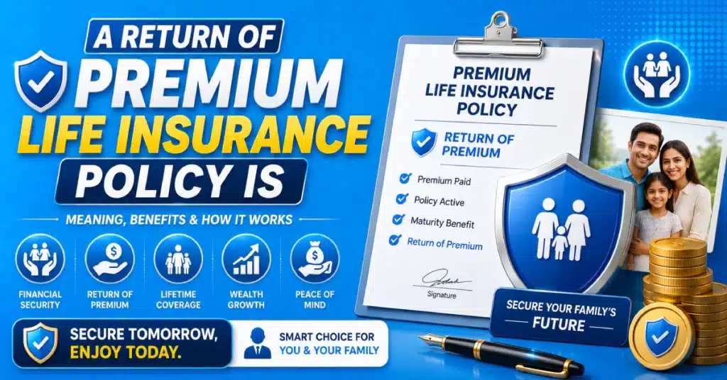 A Return of Premium Life Insurance Policy Is